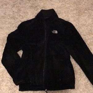 Fuzzy Black North Face